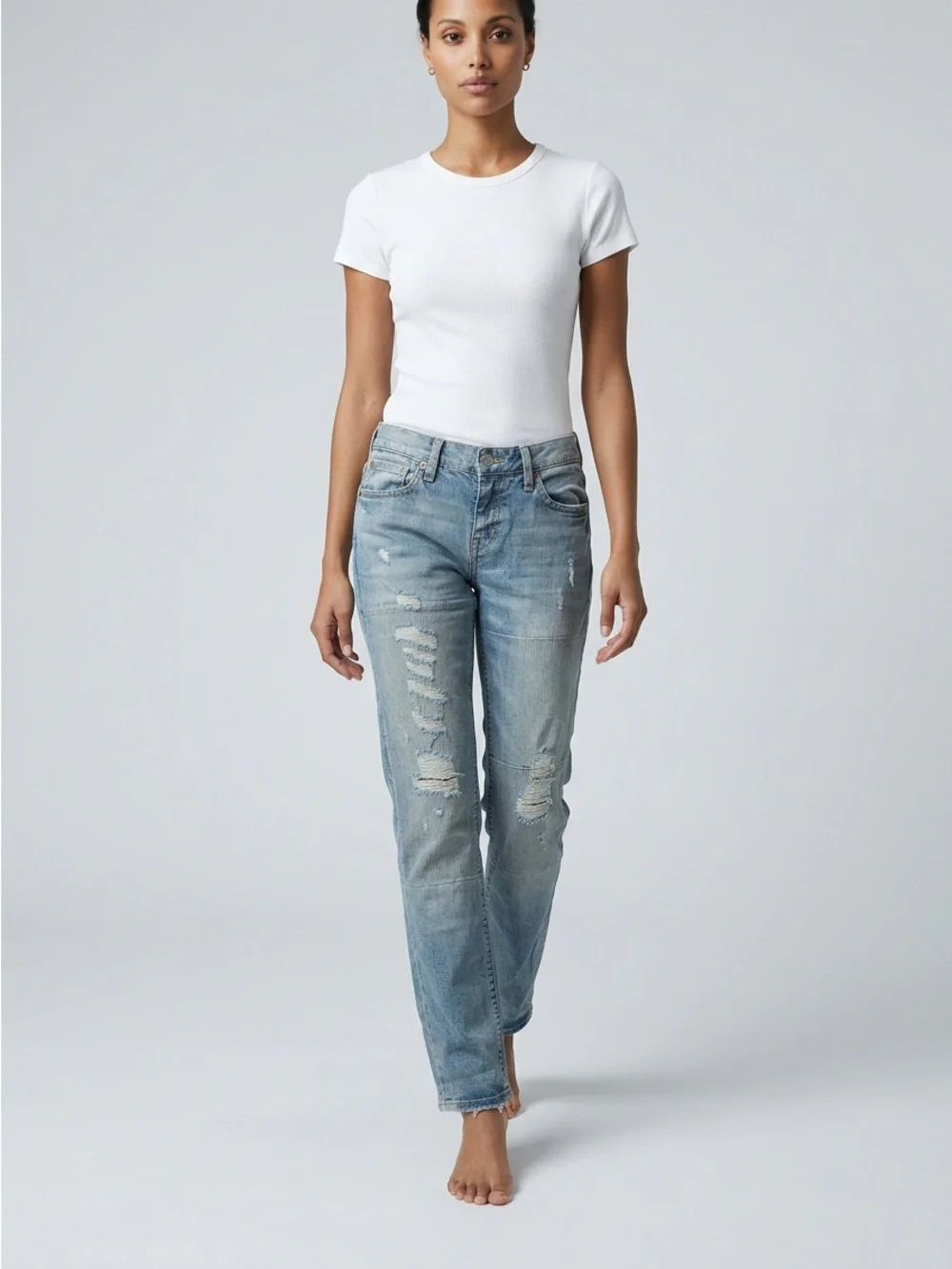 Ralph Lauren Thompson 650 Distressed Denim Jeans